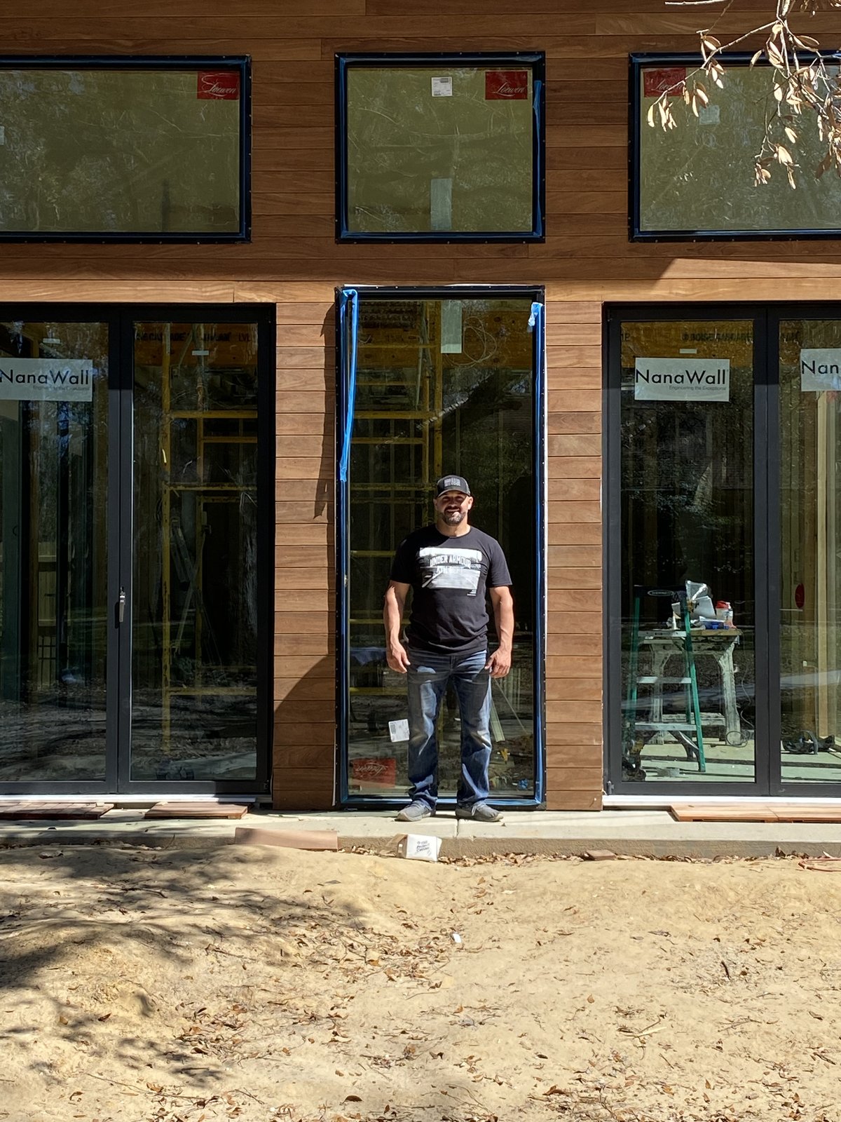 Louis Nicaud on site — custom build in progress