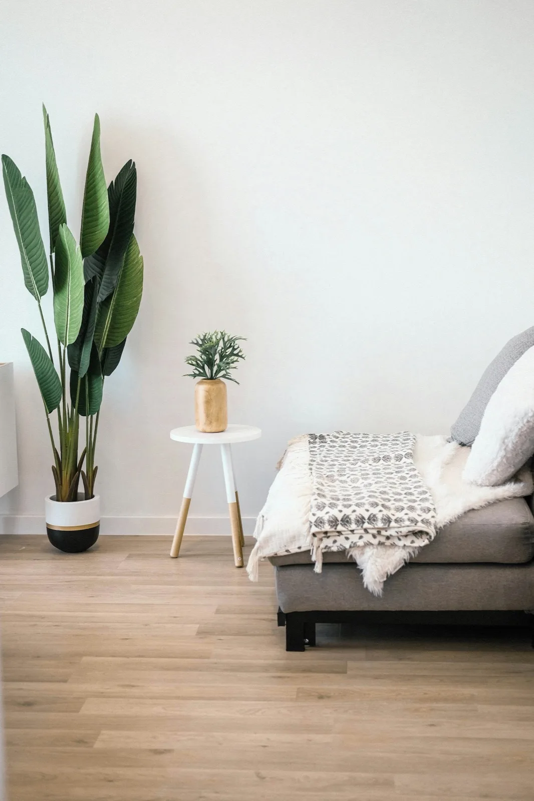 Clean white interior walls with flawless finish